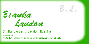 bianka laudon business card
